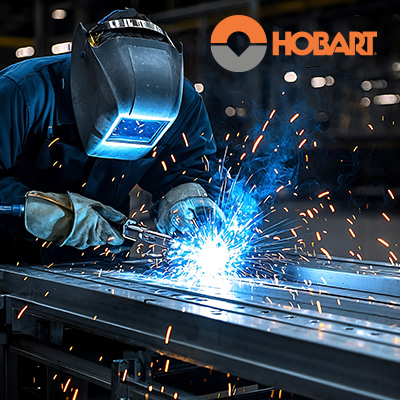 Person welding wearing mask