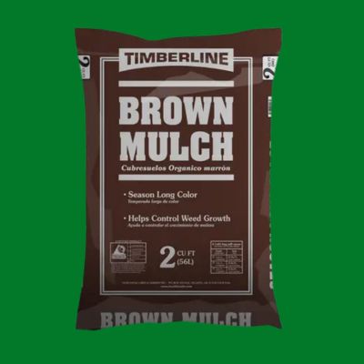 Brown bag of Timberline brown mulch