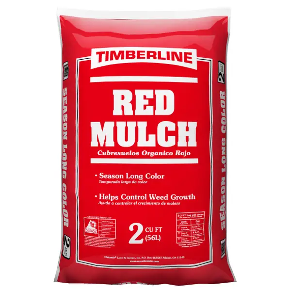 Bag of Timberline 2 cu. ft. Red Mulch