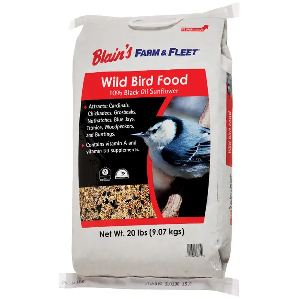 Bag of Blain's Farm & Fleet Wild Bird Food, Attracts Colorful Birds Blain # 138371 Mfr # 00304