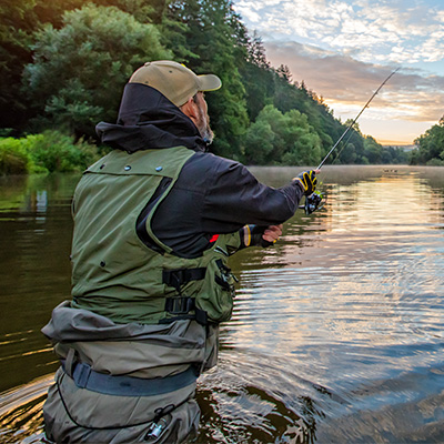 Man fishing
