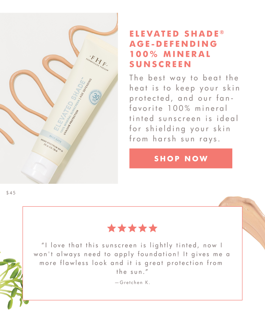 Elevated shade age-defending