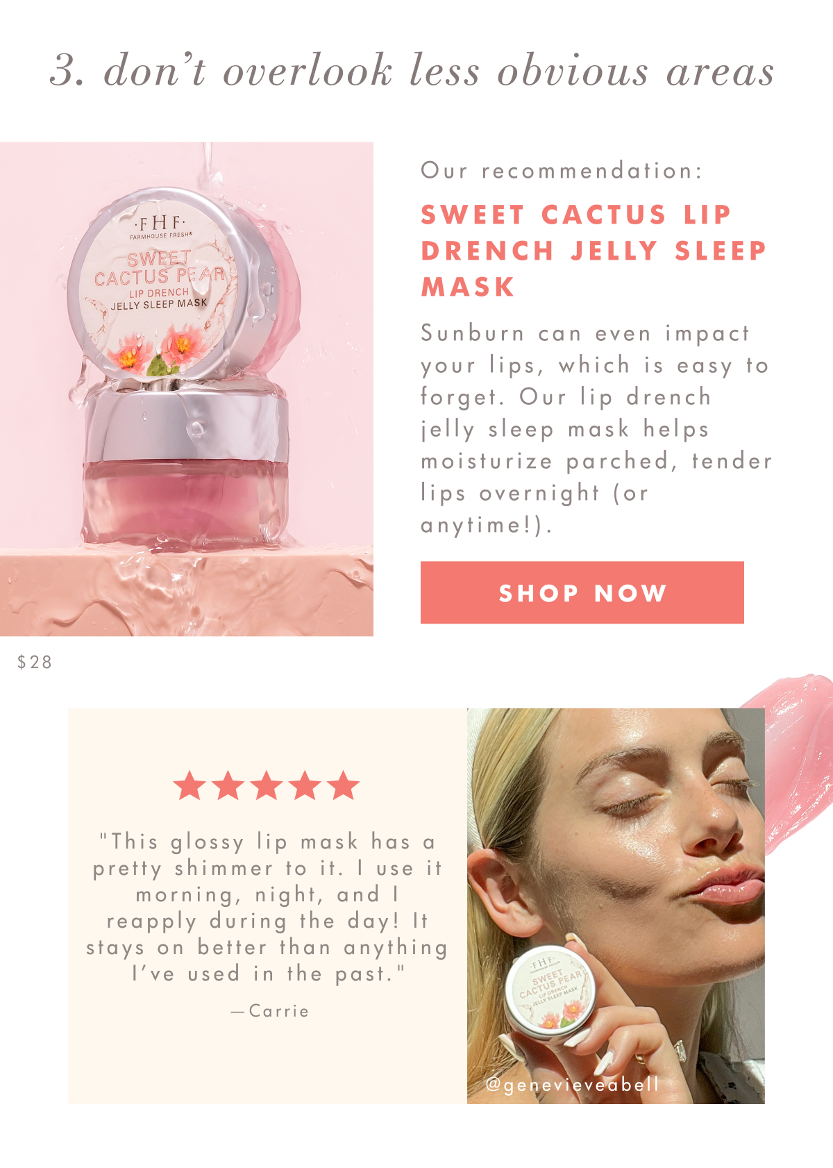 sweet cactus lip drench jelly sleep