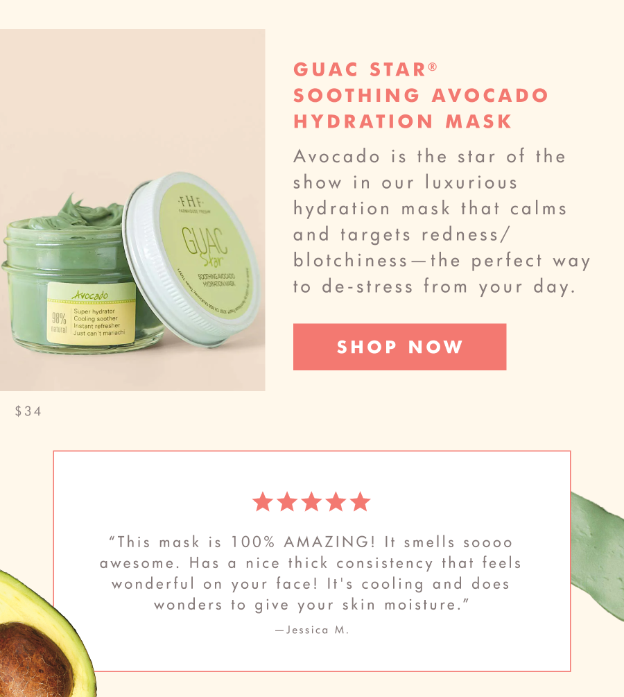 guac star®️ soothing avocado 