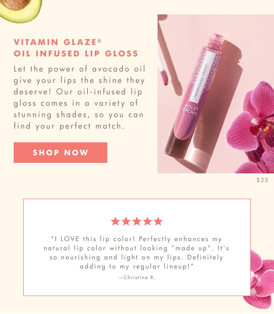 vitamin glaze®️ oil infused lip gloss