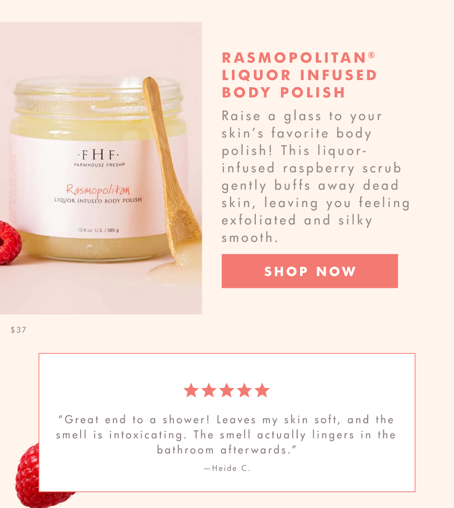 rasmpolitan®️ liquor infused body polish
