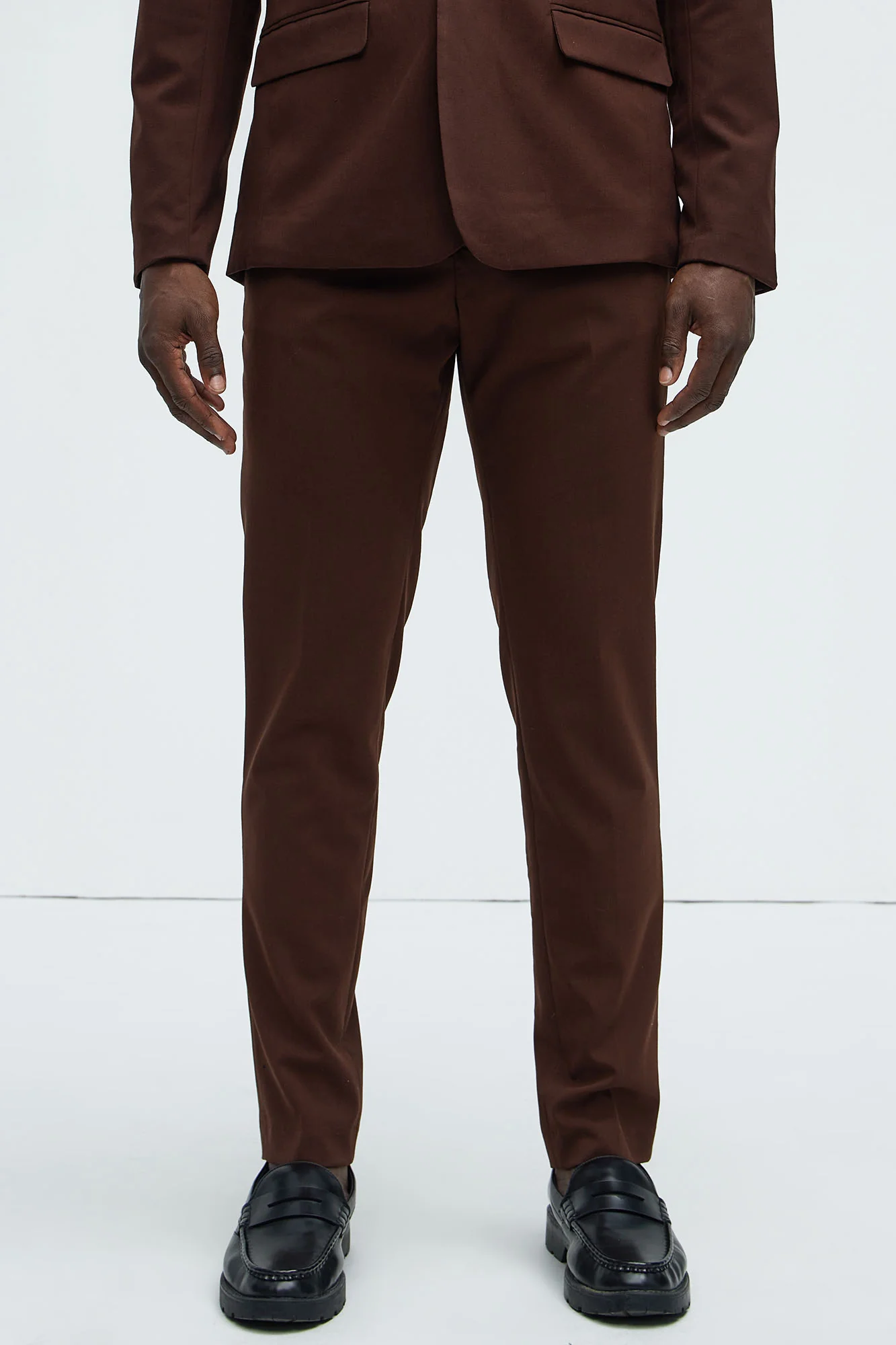 Image of The Modern Stretch Slim Trouser - Brown