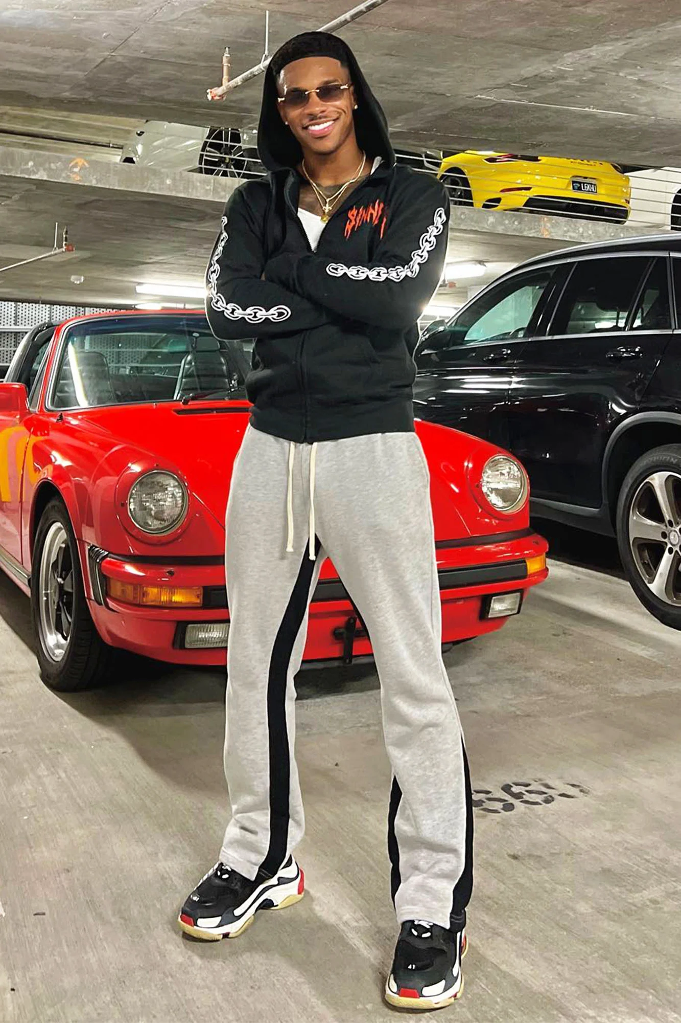 Image of Tyson Flared Sweatpants - Grey