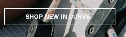 Nautical ropes and dark grey marine cleats with "SHOP NEW IN CURVE" banner. Explore new arrivals for sailing gear and boating essentials.