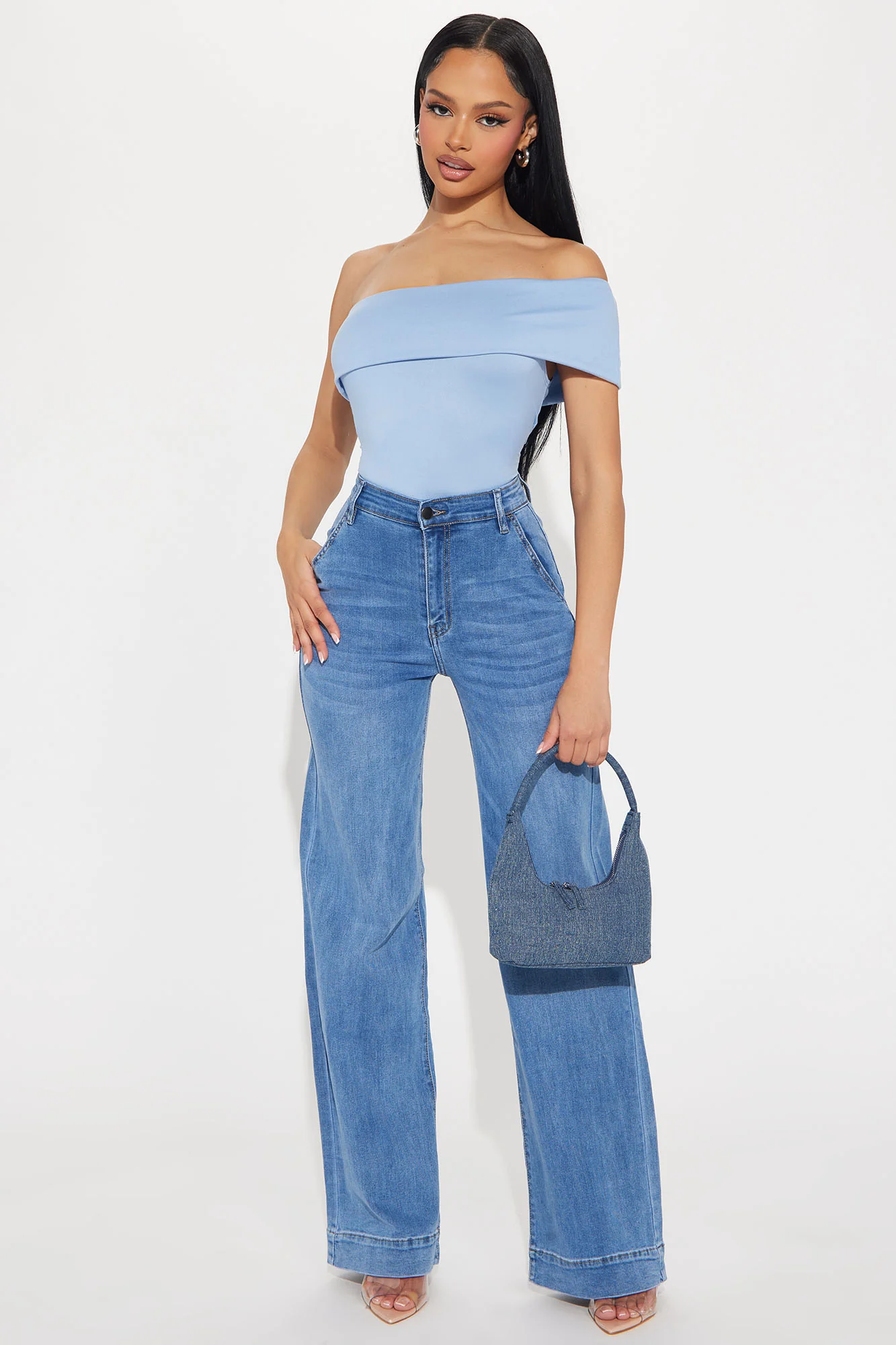 Image of Margot Stretch Trouser Jeans - Medium Wash