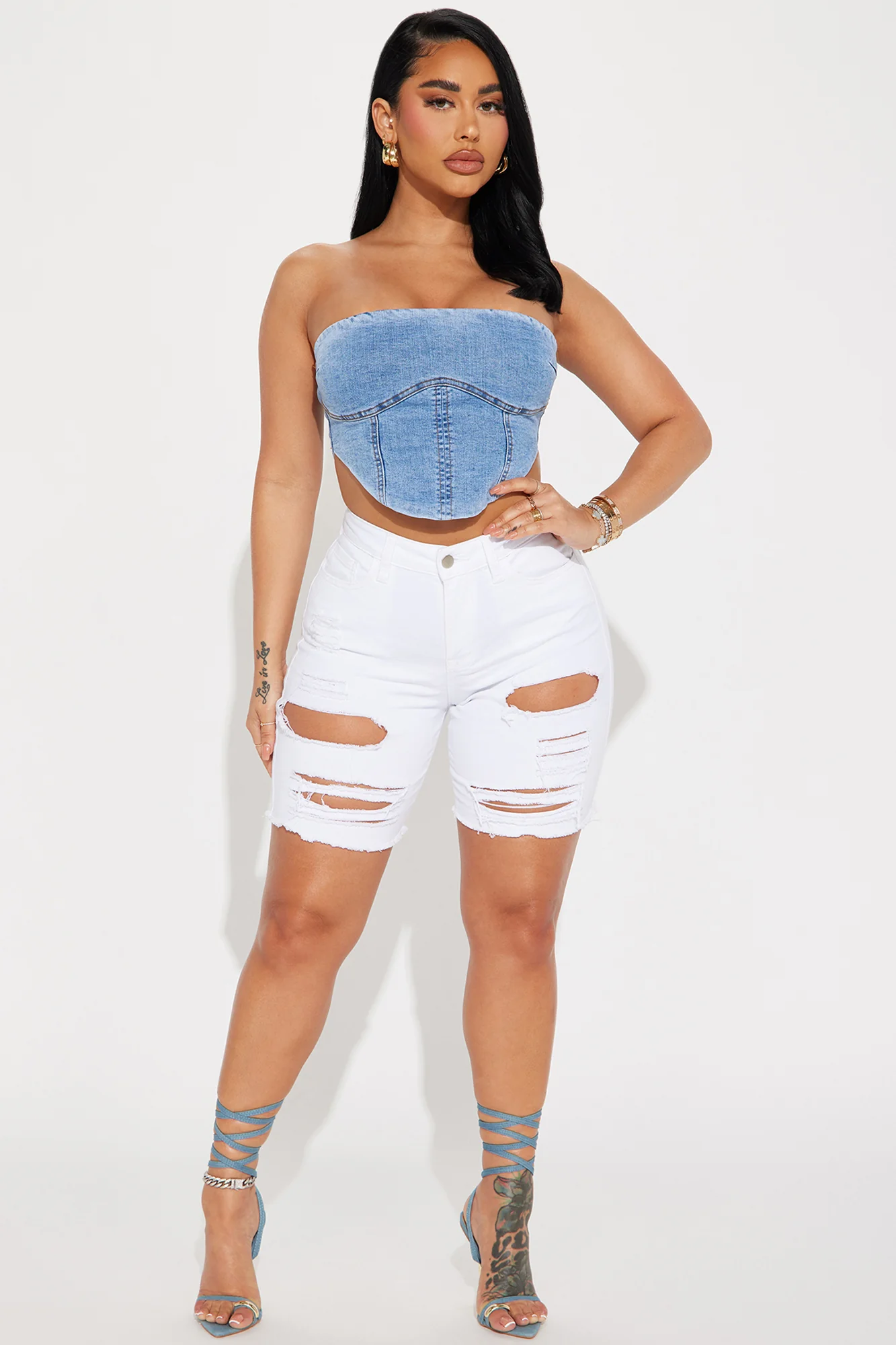 Image of Gone Fishing Shorts - White
