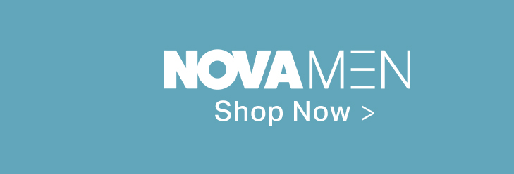 NOVAMEN men's fashion banner. Shop now.