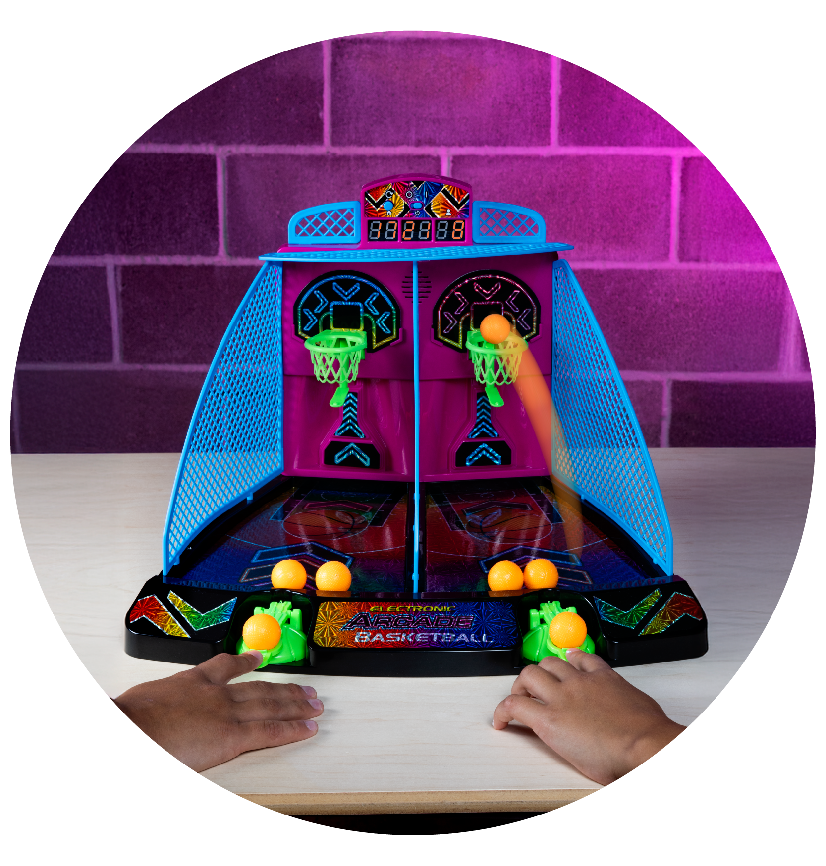 Electronic Arcade Basketball Hyper Neon