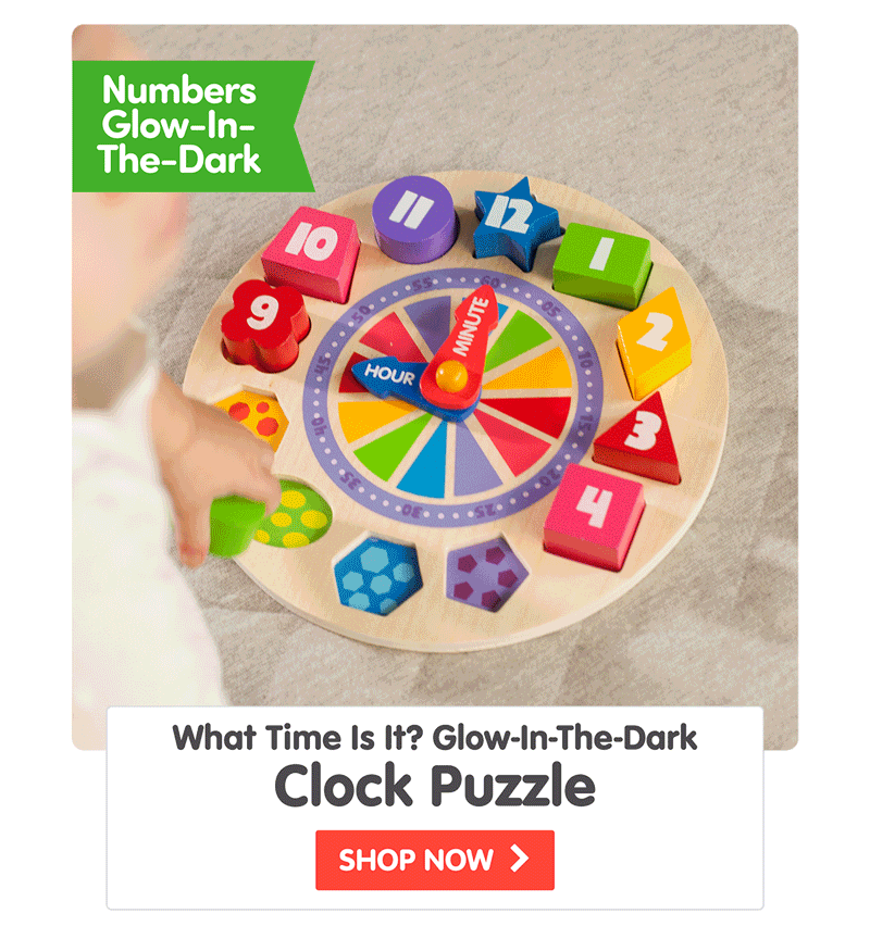 What Time Is It? Glow-In-The-Dark Clock Puzzle