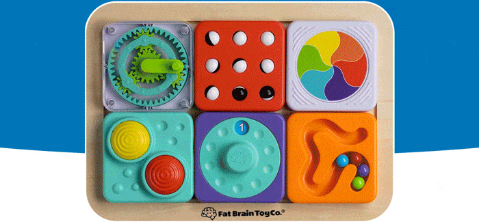 Animated GIF of PlayTab tiles changing out on a board - Shop Now!
