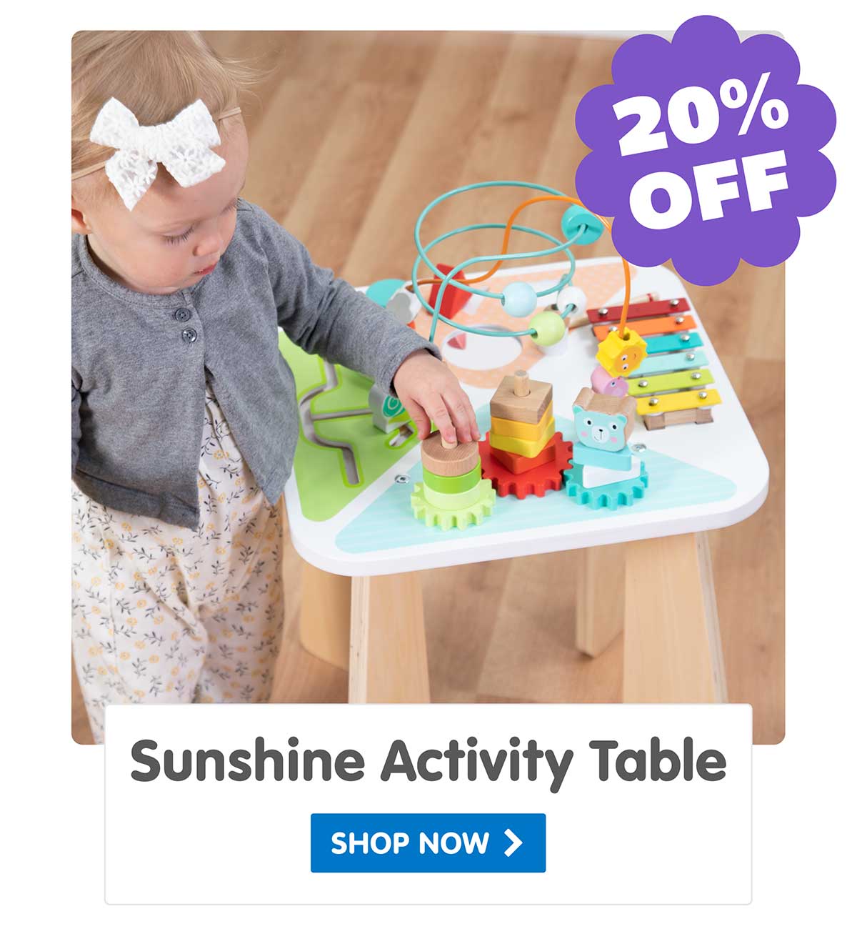 Sunshine Day Activity Table - 40% Off!