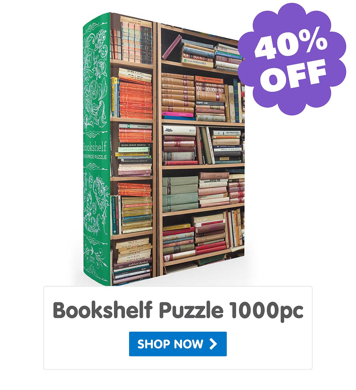 Bookshelf Book Box Puzzle 1000 pc - 40% Off!