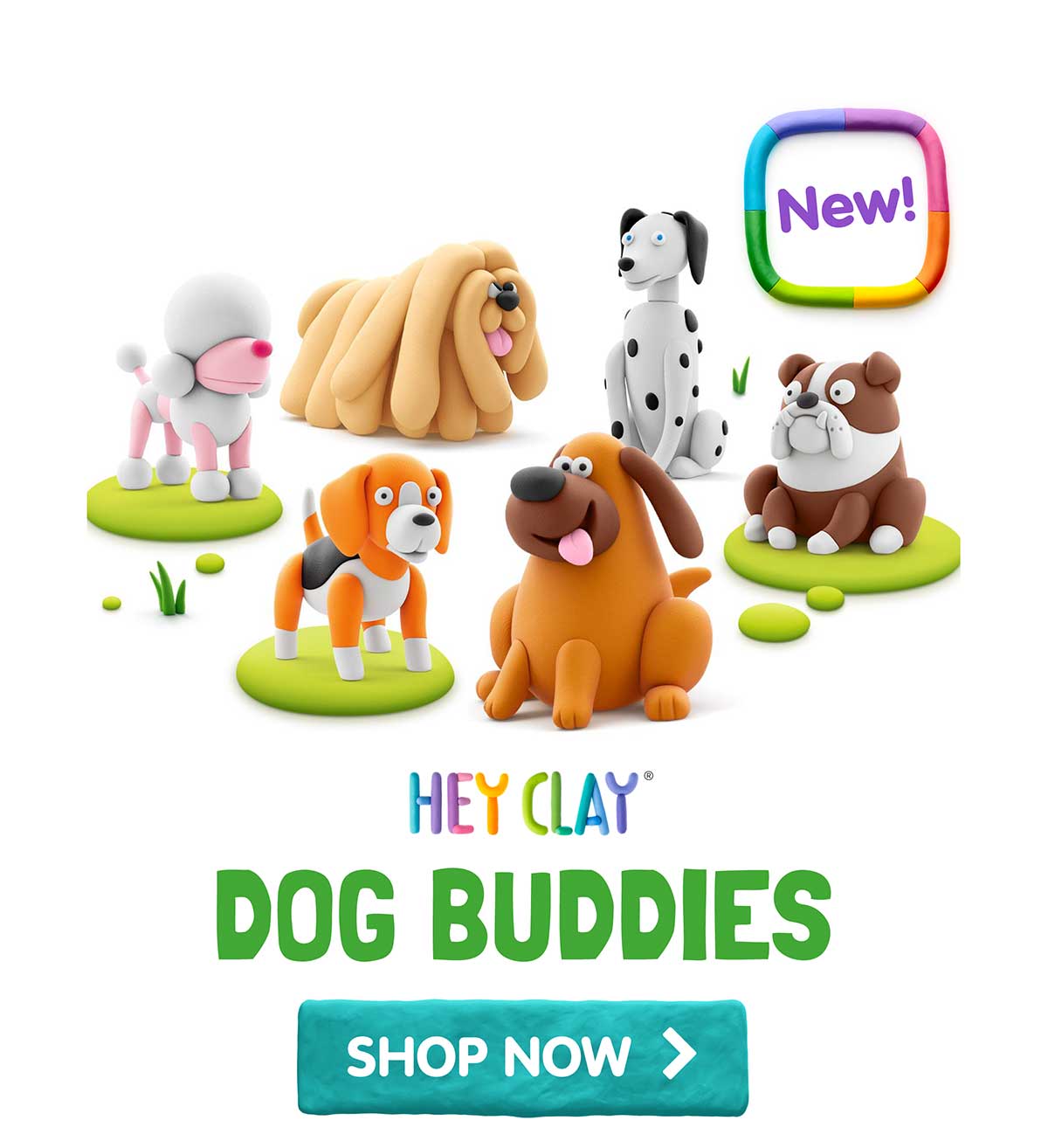 New! Hey Clay Dog Buddies