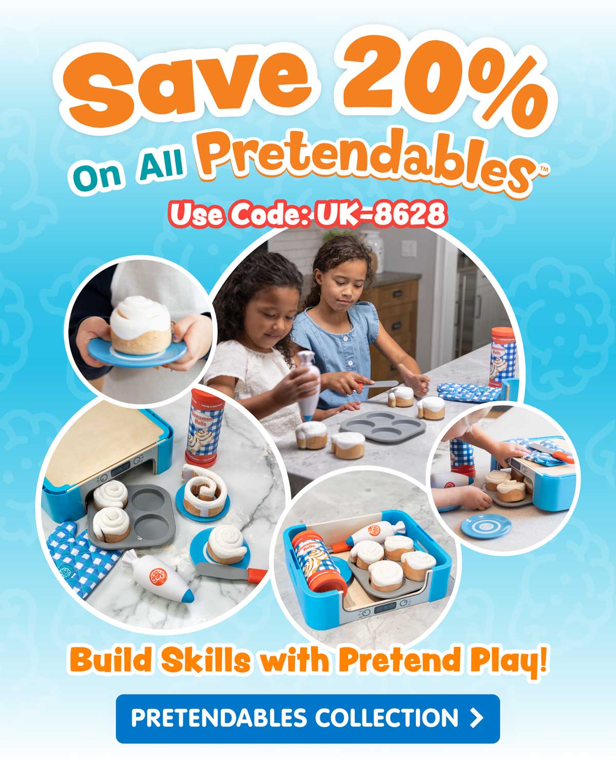 Save 20% on all Pretendables! Use Code: UK-8628 - Build Skills with Pretend Play - Shop Now