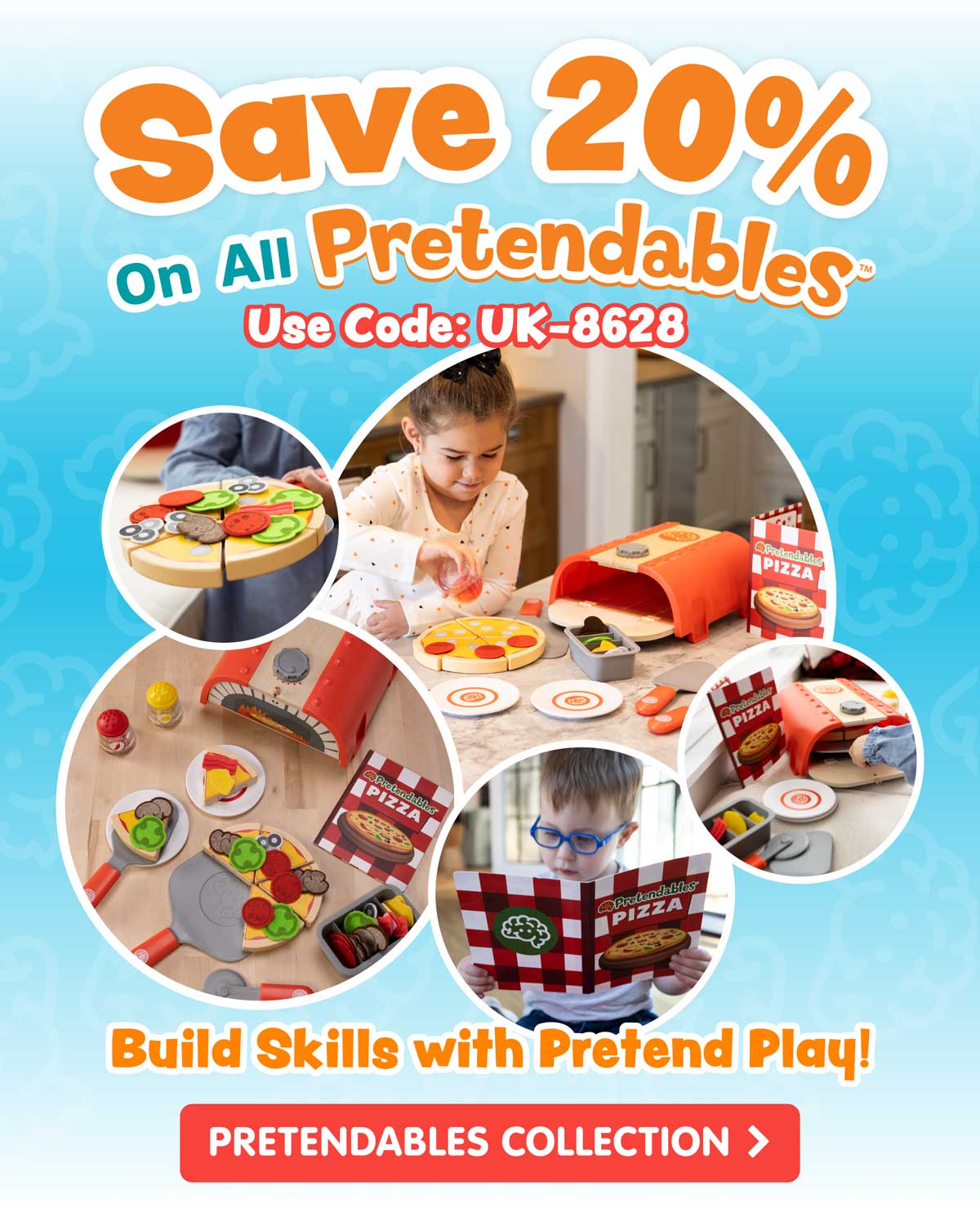 Save 20% on all Pretendables! Use Code: UK-8467 - Build Skills with Pretend Play - Pretendables Collection - Shop Now