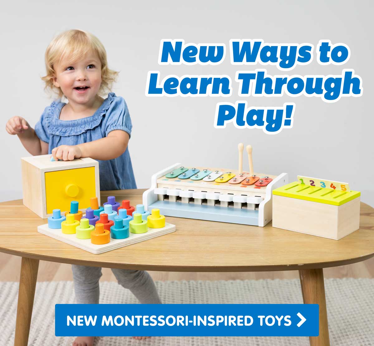 New Ways to Learn through Play! New Montessori-Inspired Toys - Shop Now