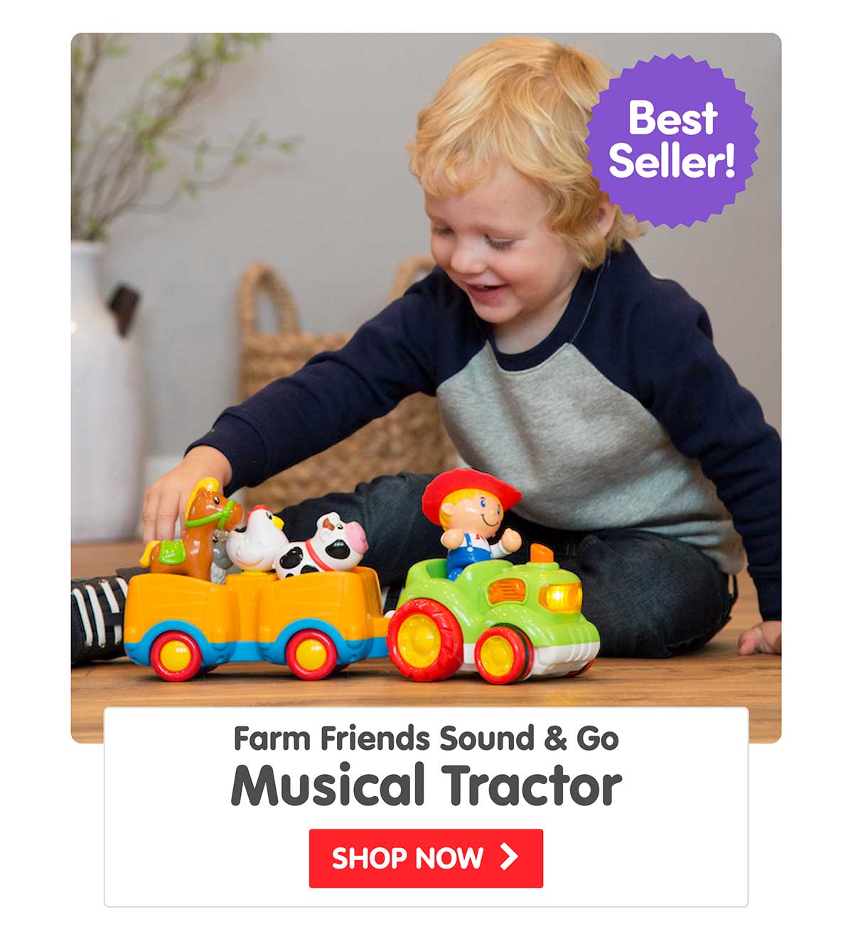 Farm Friends Sound & Go Musical Tractor - Shop Now