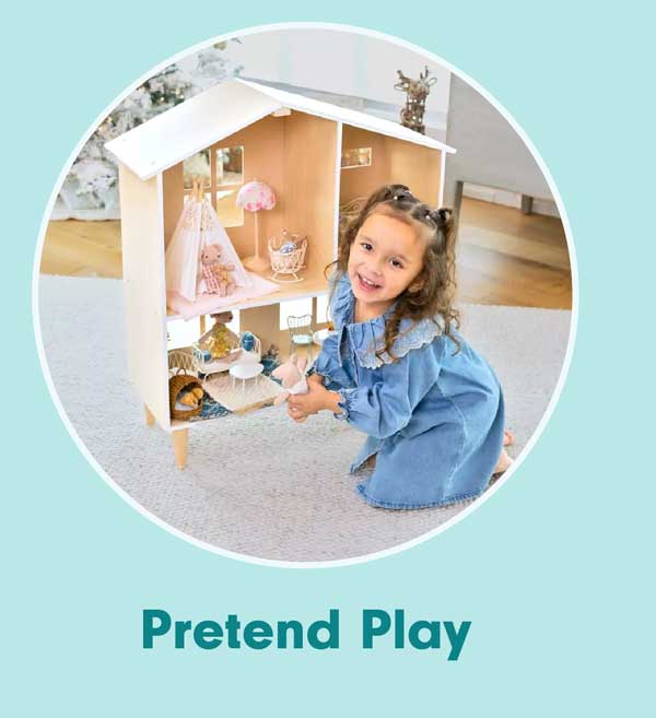 Pretend Play - Whiskerwood Hollow Deluxe Wooden Dollhouse