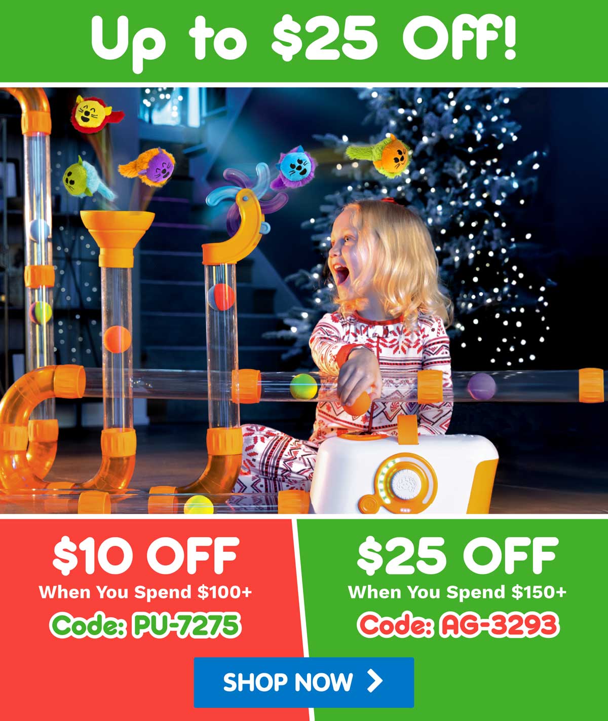 Up to $25 Off! $10 Off when you spend $100+ with code PU-7275! $25 Off when you spend $150+ with code AG-3293! - Shop Now!