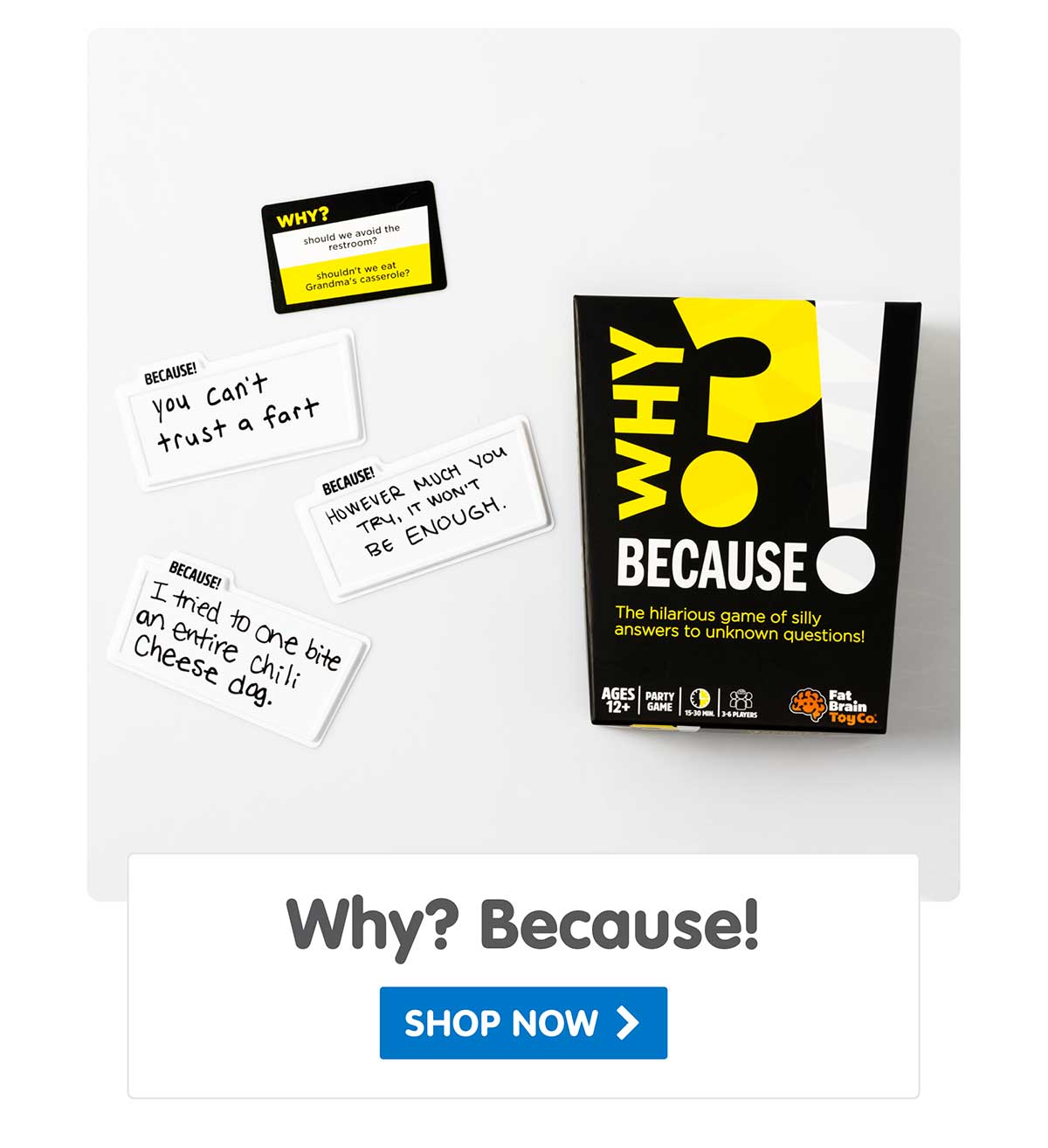 Why? Because! - Shop Now