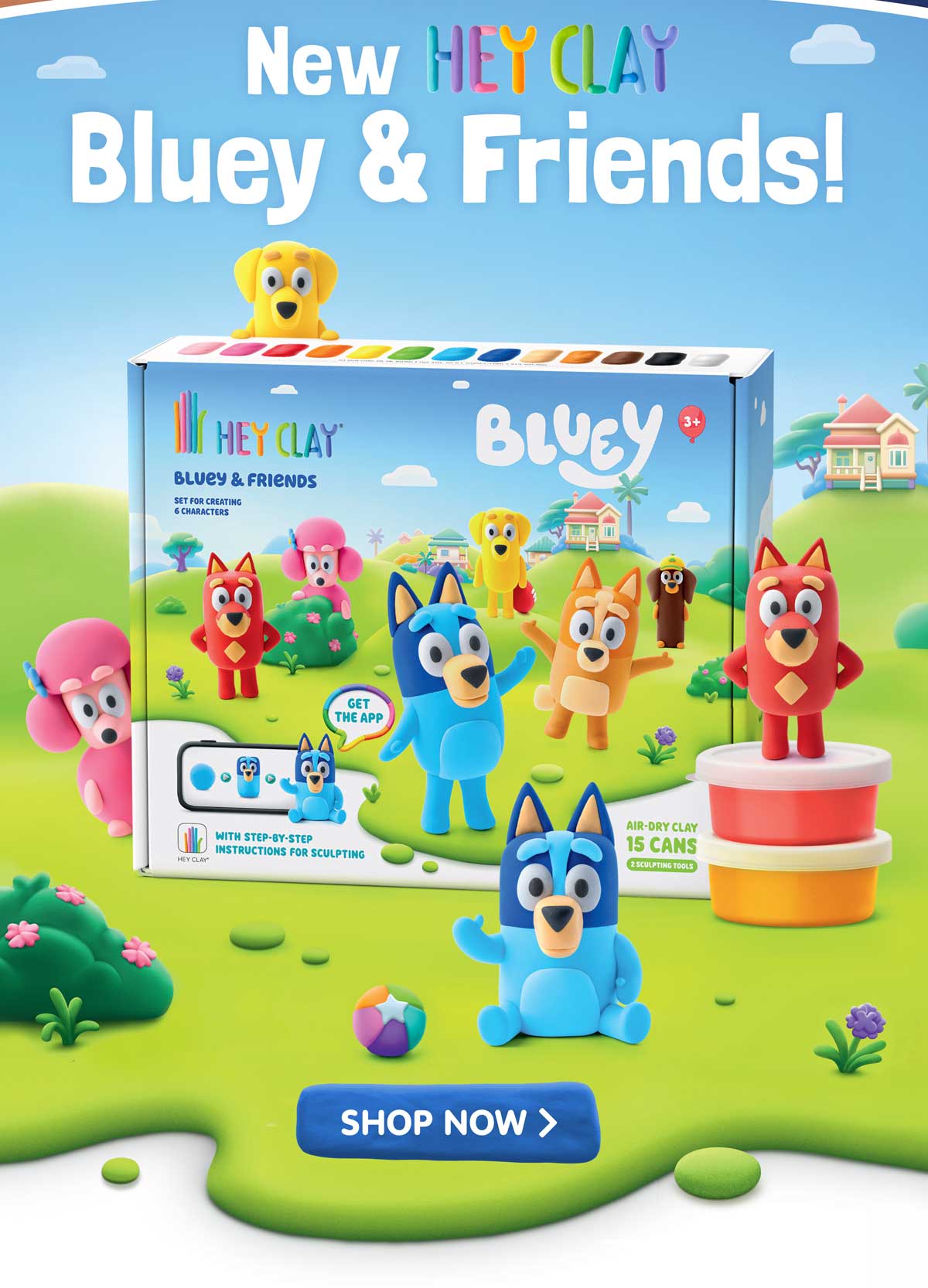 New Hey Clay Bluey & Friends! - Shop Now!