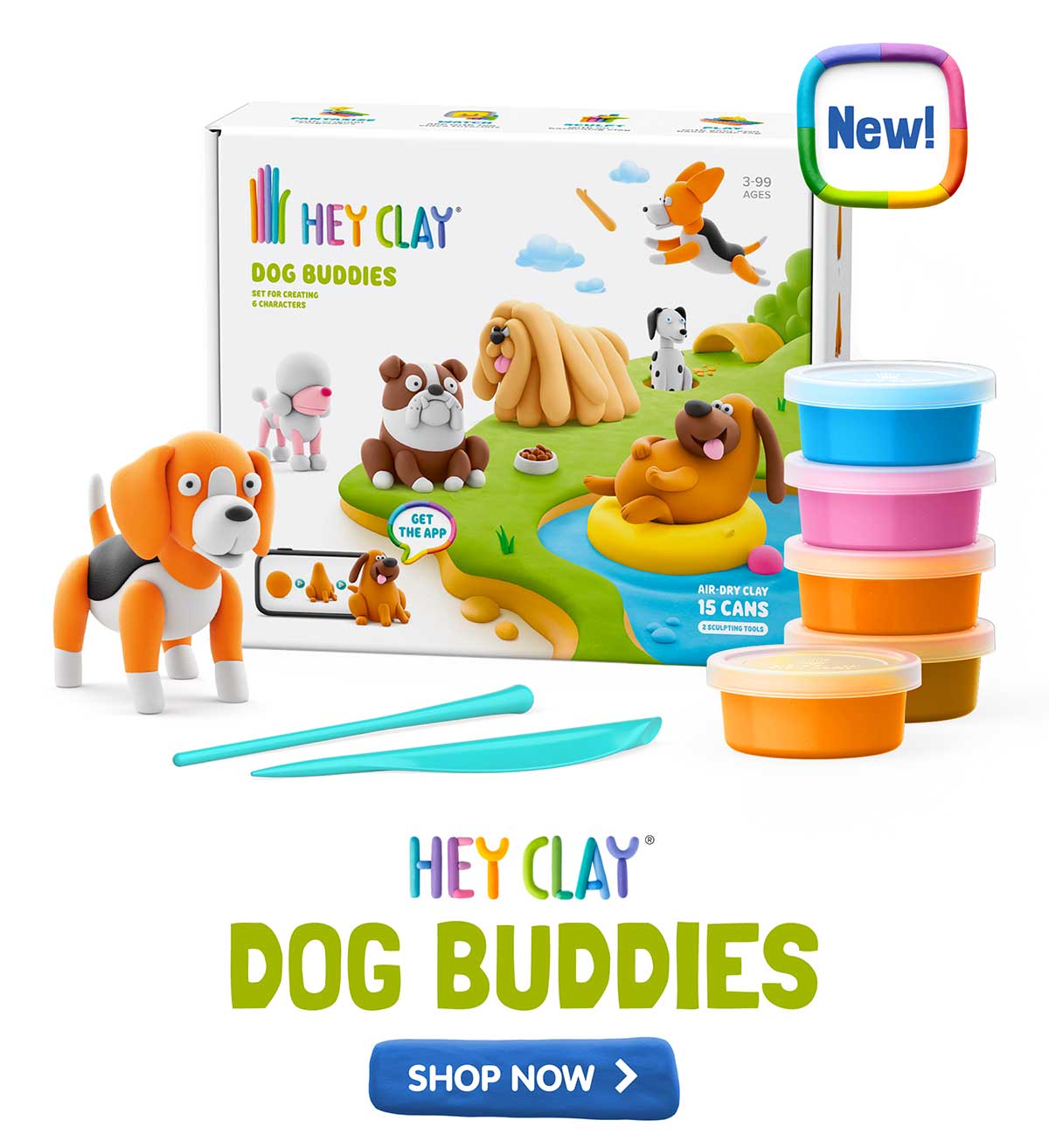 Hey Clay Dog Buddies - Shop Now