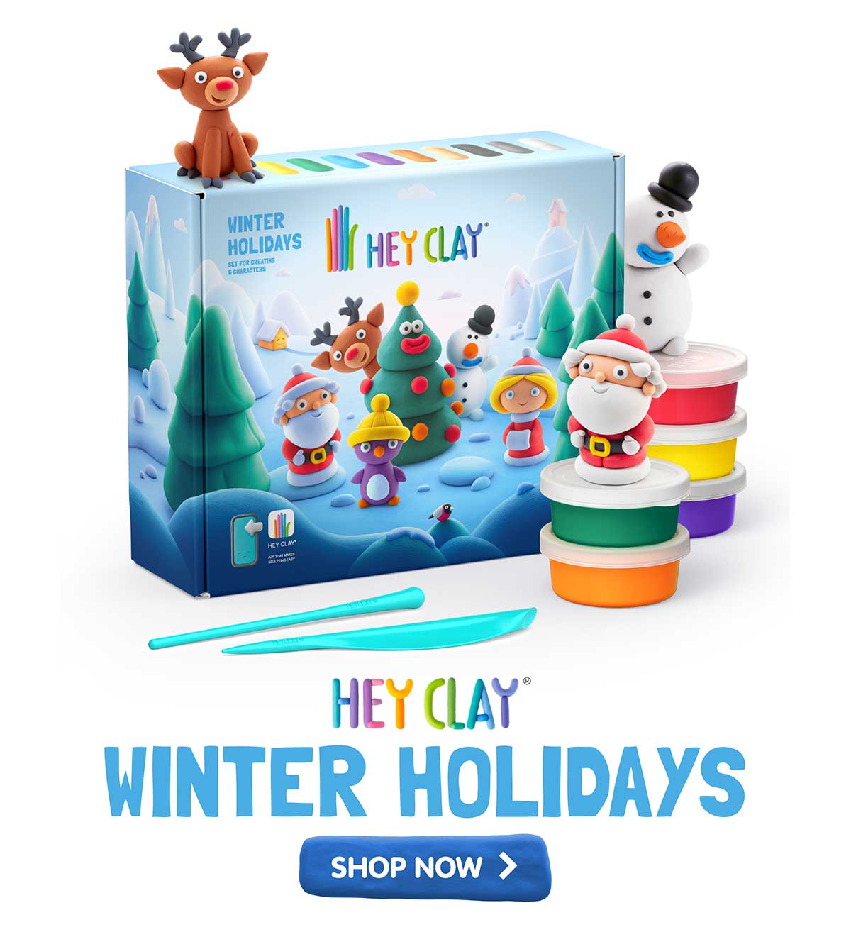 Hey Clay Winter Holidays Set - Shop Now