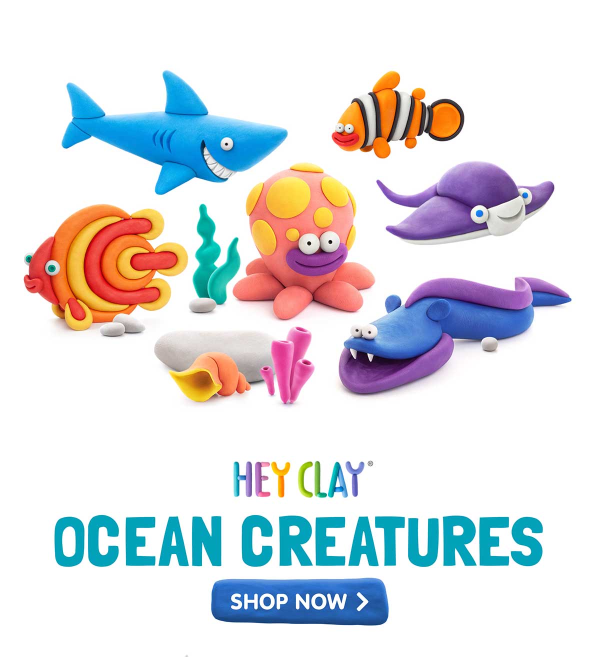 Hey Clay Ocean Creatures - Shop Now