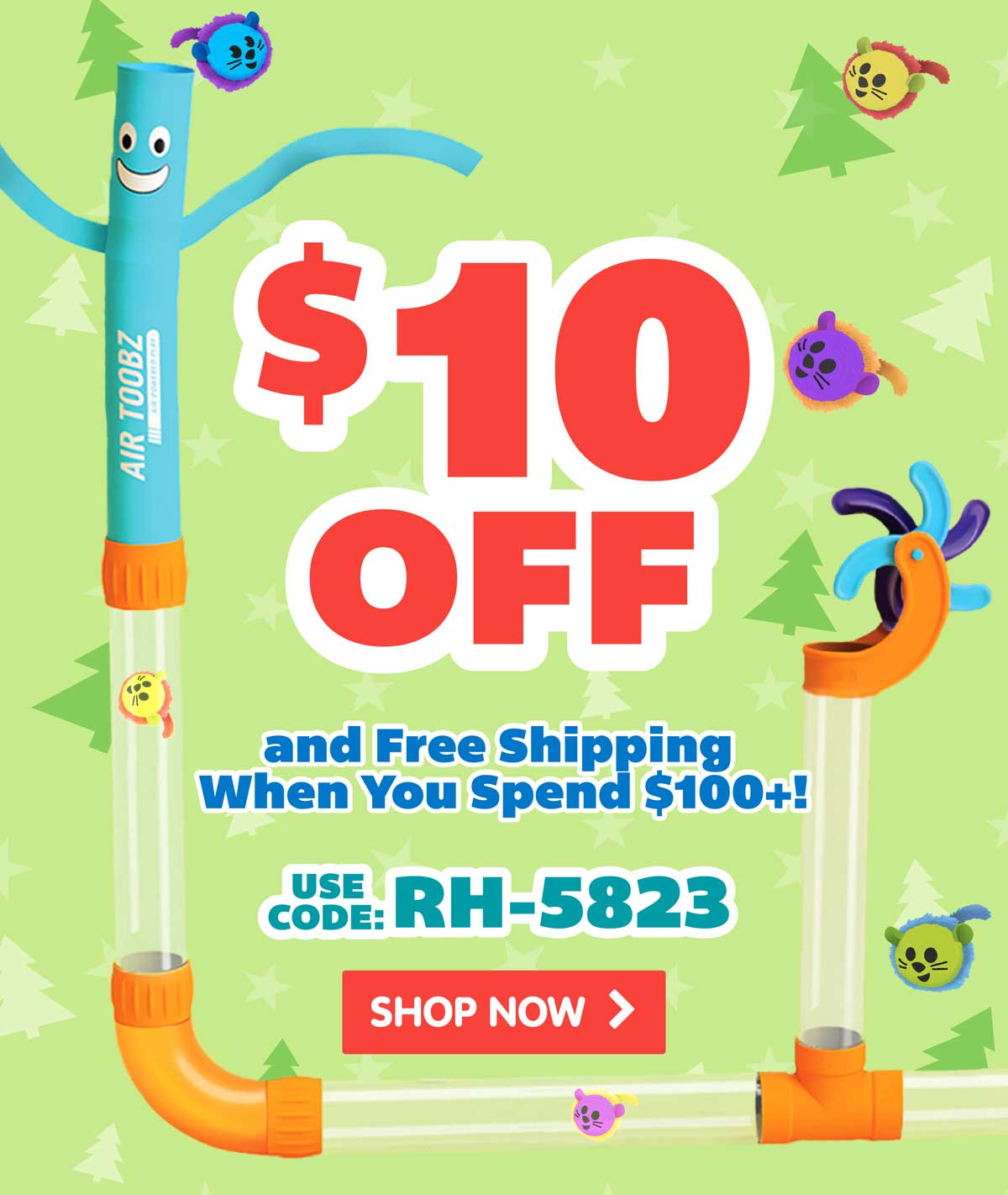 $10 Off when you spend $100+! And, enjoy Free Shipping! Use Code RH-5823! - Shop Now!