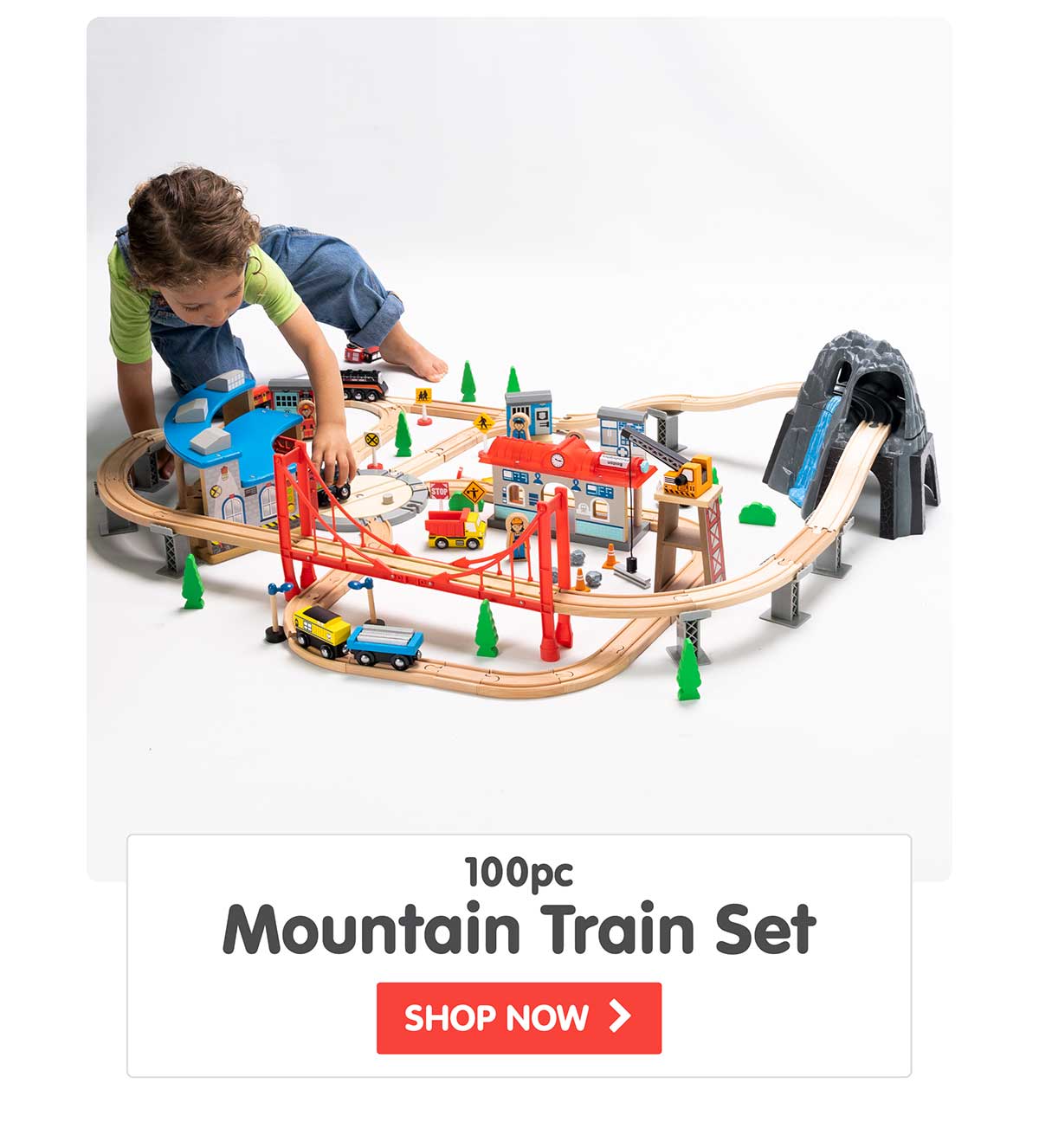 100pc Mountain Train Set - Shop Now