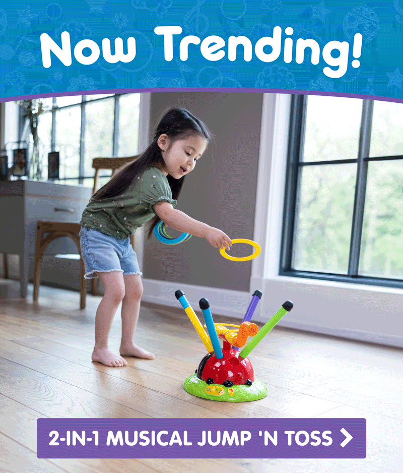 Now Trending! 2-in-1 Musical Jump 'n Toss! - Shop Now!