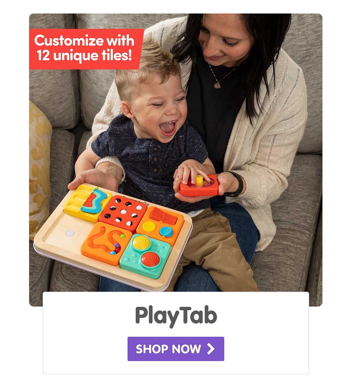 PlayTab - Modular, Sensory Activity Board for Babies and Toddlers - Shop Now
