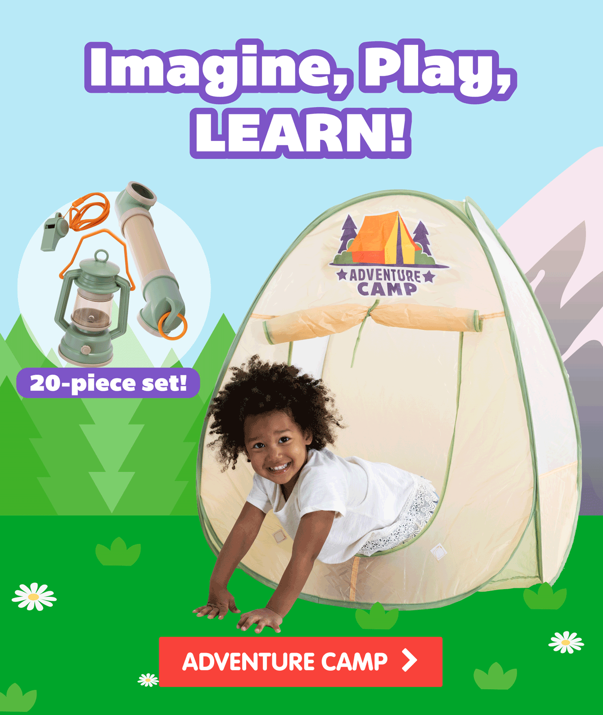 Imagine, Play, LEARN! Adventure Camp 20 Piece Set - Shop Now