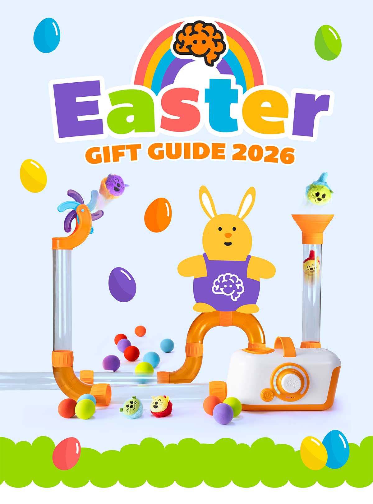 2026 Fat Brain Toys Easter Gift Guide - Image of bunny with the Air Toobz Collection!