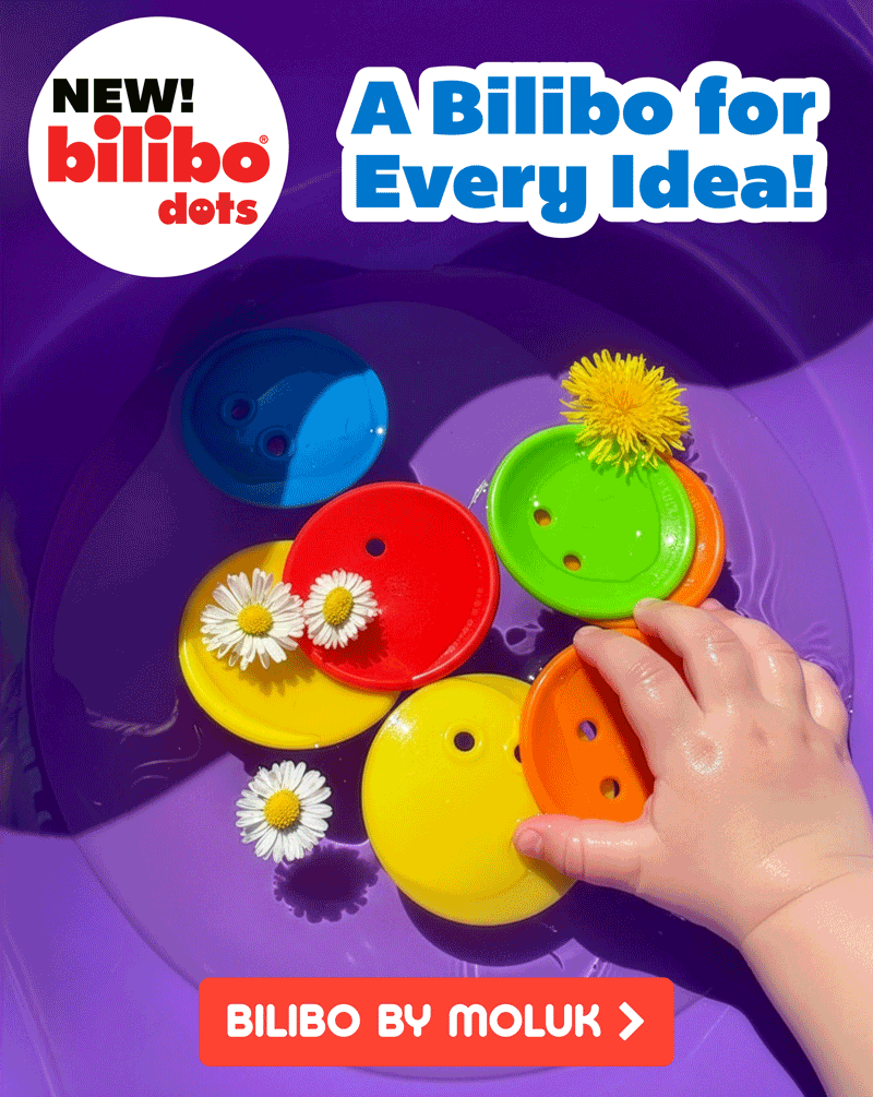 A Bilibo for Every Idea! Animated GIF showing bilibo midi and bilibo dots  - Shop bilibo