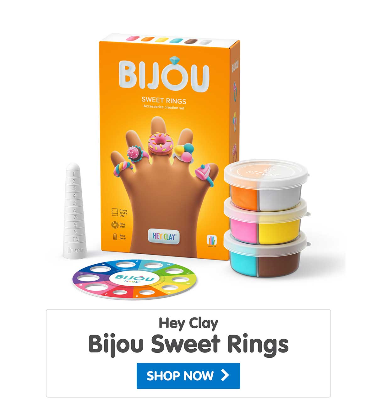 Hey Clay Bijou Sweet Rings - Shop Now