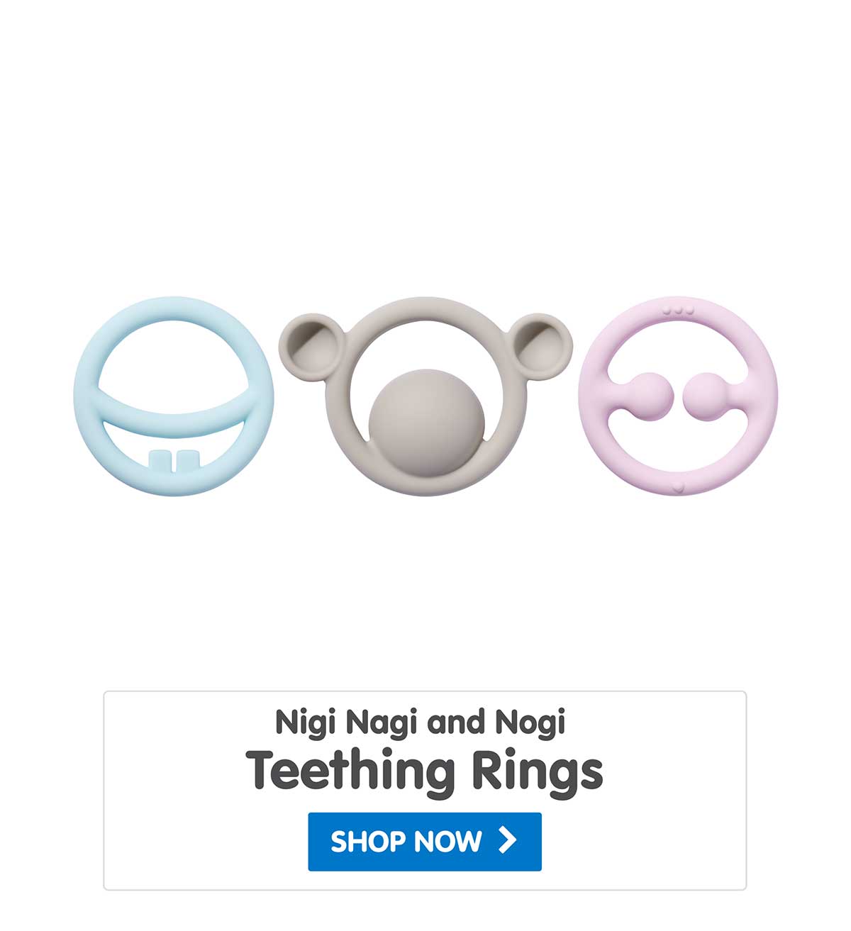 Nigi Nagi and Nogi Teething Rings by MOLUK - Shop Now