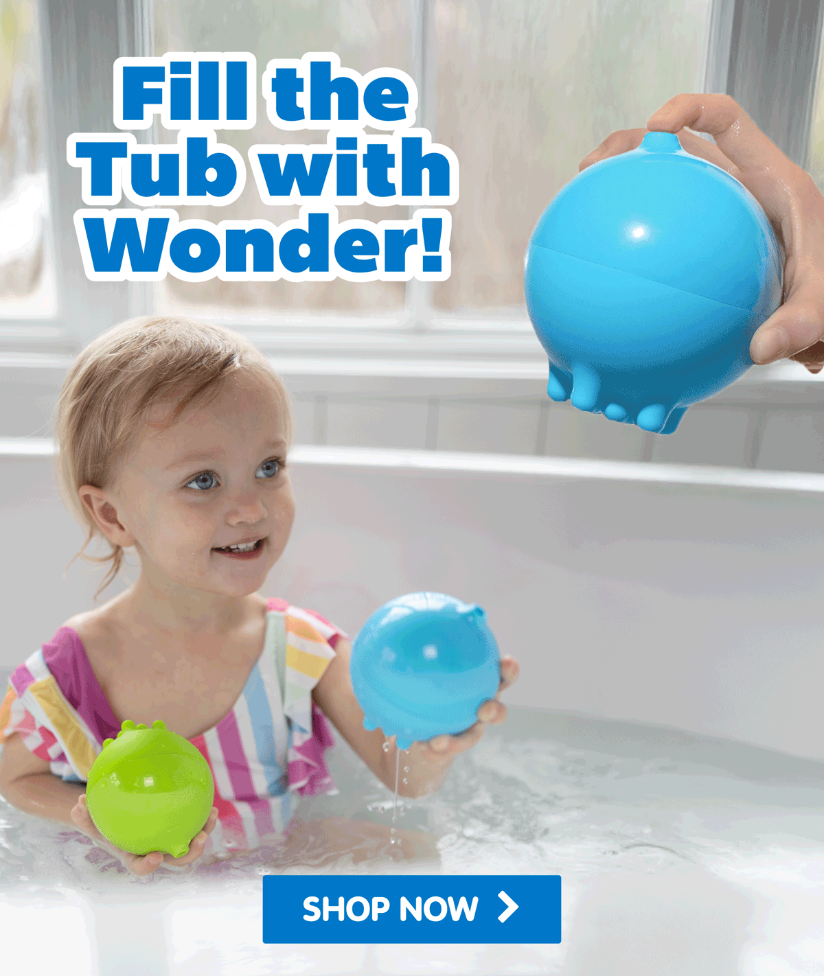 Fill the Tub with Wonder! Shop Bath Toys