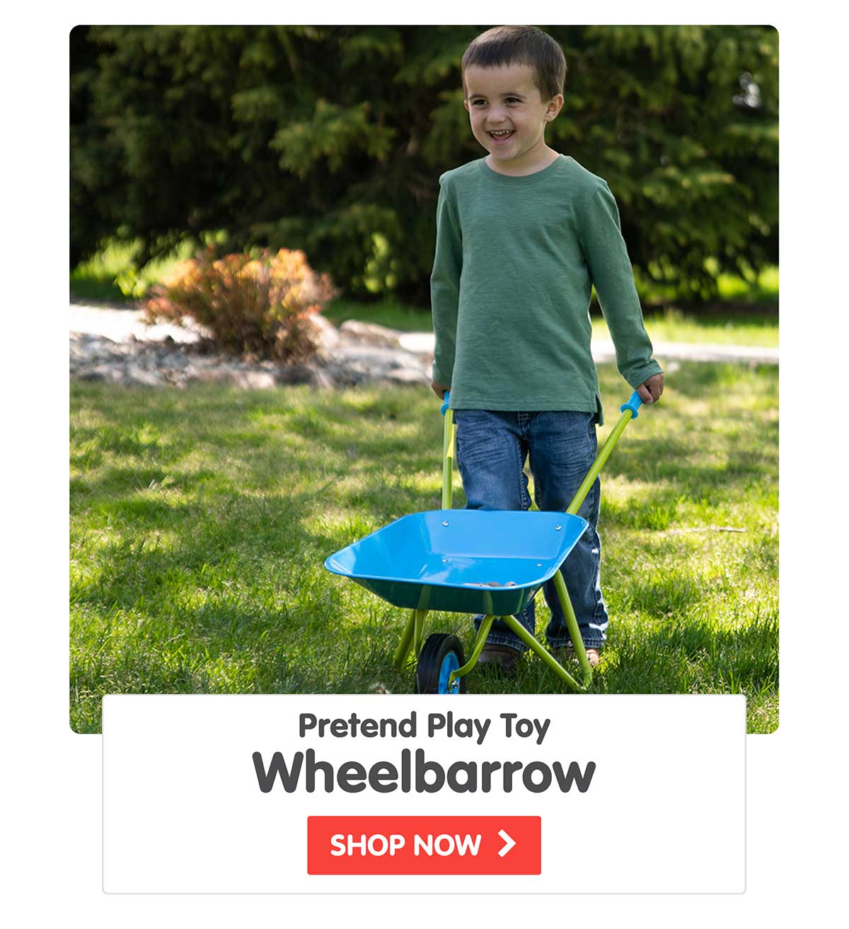 Wheelbarrow Pretend and Play Toy - Shop Now