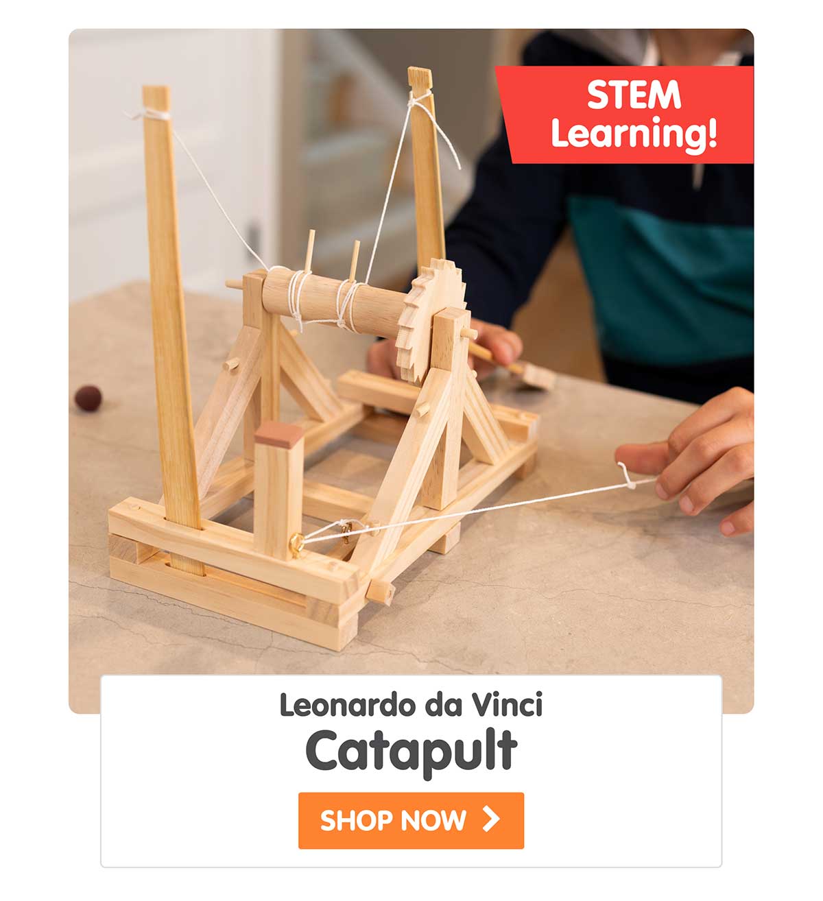 Leonardo da Vinci Catapult - STEM Learning - Shop Now