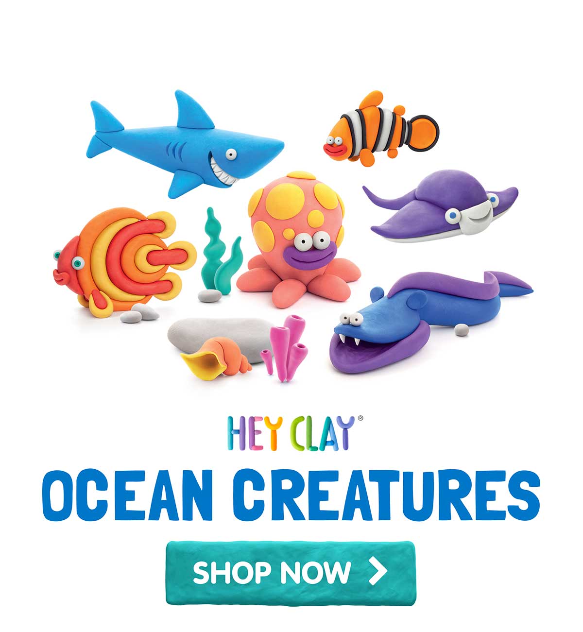 Hey Clay Ocean Creatures - Shop Now