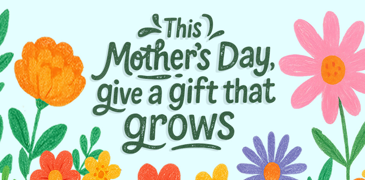 Mothers day garden gift banner