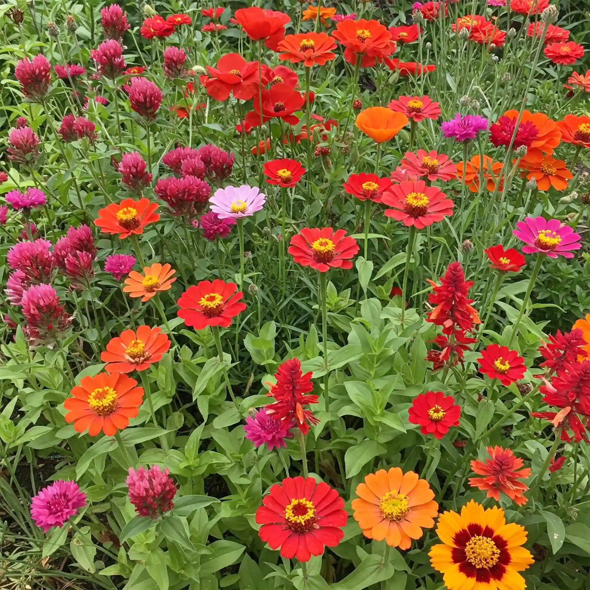 Image of Red Mix Bulk Flower Seeds, 1lb