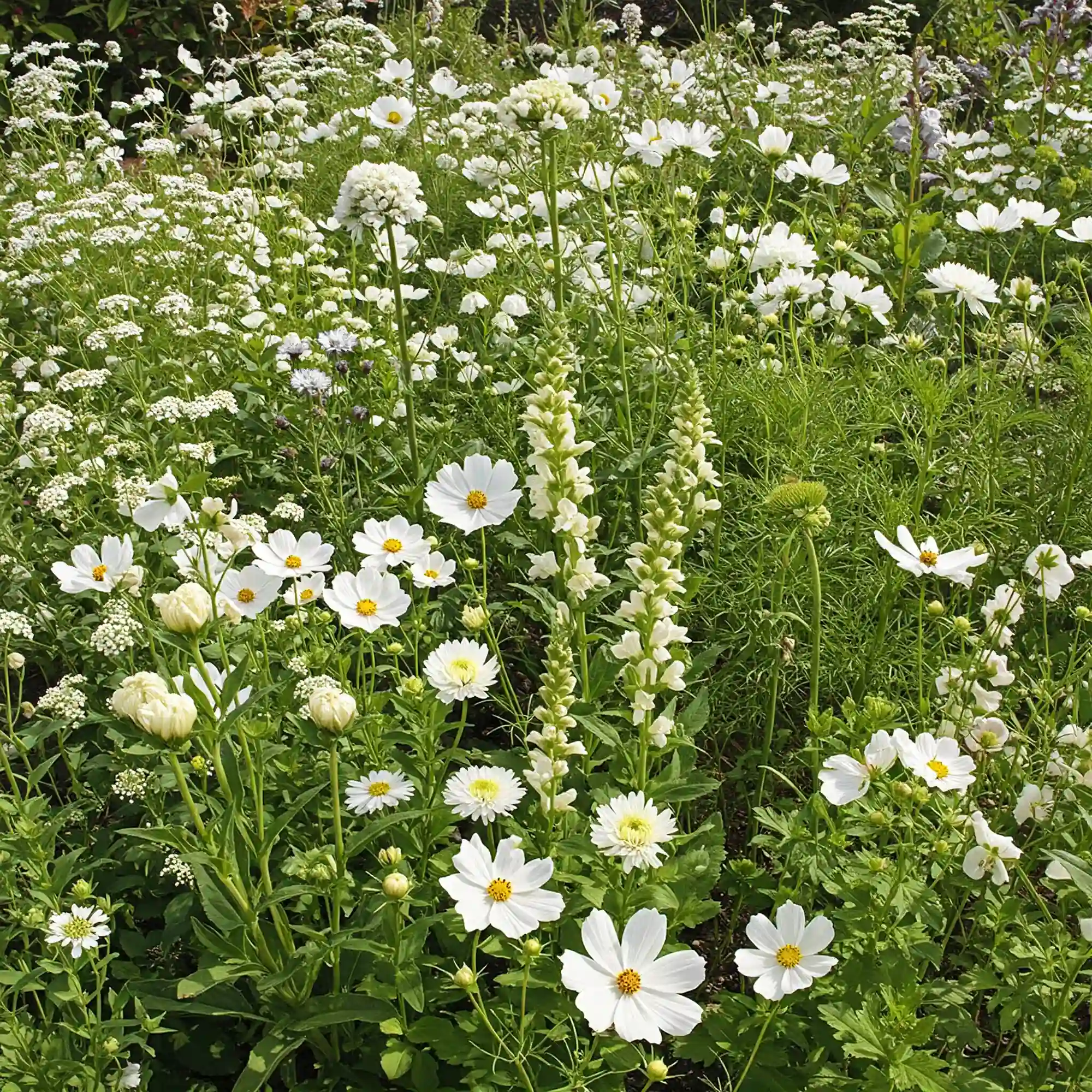 Image of White Mix Bulk Flower Seeds, 1lb