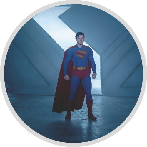 Image of Superman standing in his Antarctic lair (1)